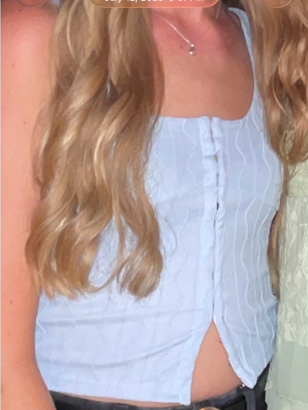 Light blue Tilly’s top